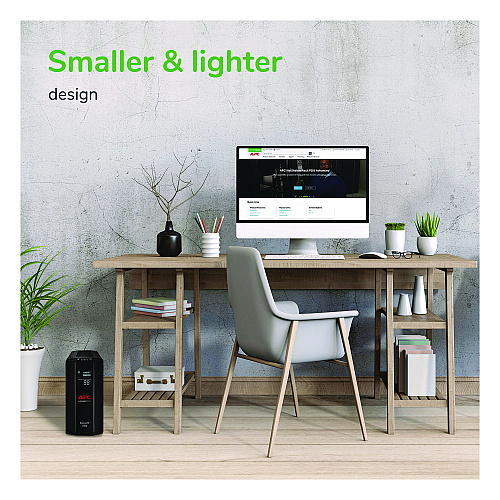 APC Back-UPS Pro Compact Tower LCD Battery Backup and Surge Protector with USB, 1,000 VA, 8 Outlets, 1,103 J (2724587)