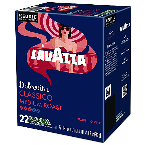 Lavazza Classico Coffee K-Cups, 22/Box (6001)