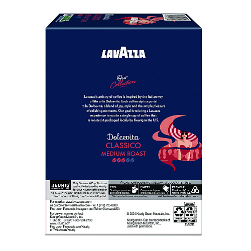 Lavazza Classico Coffee K-Cups, 22/Box (6001)