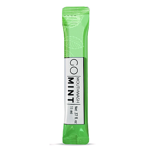 Go Mouthwash Individual Mouthwash Packets, Display Pack, Mint Flavor, 0.37 oz Packet, 20/Pack (MW20)