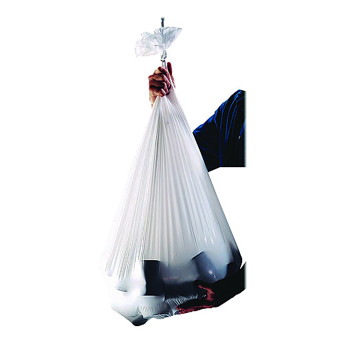 Heritage Linear Low-Density Can Liners, 16 gal, 0.7 mil, 24" x 32", Clear, Interleaved Roll, 500/Carton (1578142)