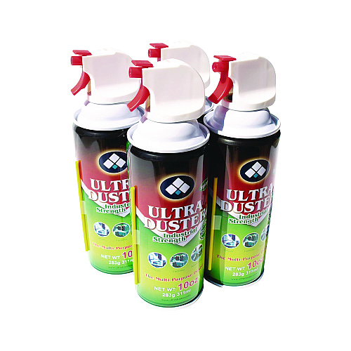 NXT Technologies Ultra Duster Industrial Strength Air Duster, 10 oz Can, 4/Pack (24401449)