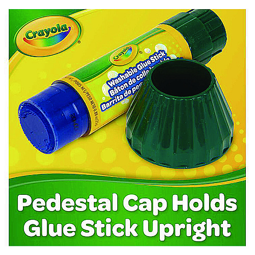 Crayola Washable Glue Sticks, 0.88 oz, Dries Clear (414057)