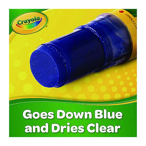 Crayola Washable Glue Sticks, 0.88 oz, Dries Clear (414057)