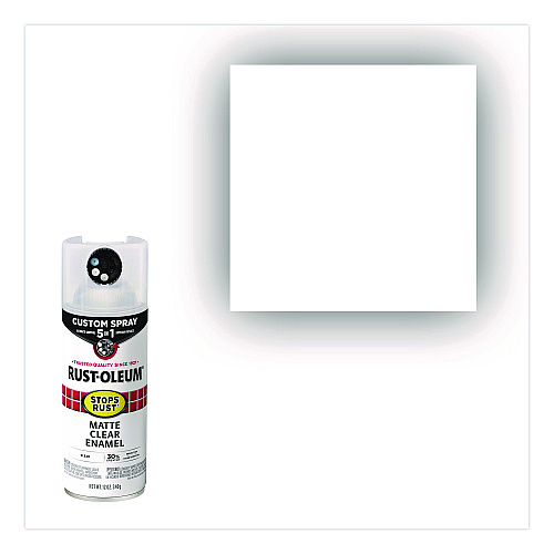 Rust-Oleum Stops Rust 5-in-1 Spray Paint, Matte Clear, 12 oz Aerosol Can (376868)
