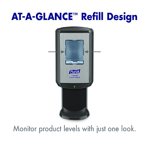 PURELL CS8 Hand Sanitizer Dispenser, 1,200 mL, 5.79 x 3.93 x 15.64, Graphite (782401)