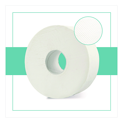 Papernet HyTech Seas Mini JRT, Septic Safe, 1-Ply, 3.3" x 750 ft, White, 6 Rolls/Carton (410051)