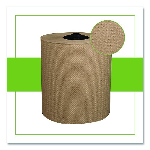 Papernet HyTech Seas Hardwound Roll Towel Kraft, 1-Ply, 7.9" x 700 ft, Brown, 6/Carton (410112)