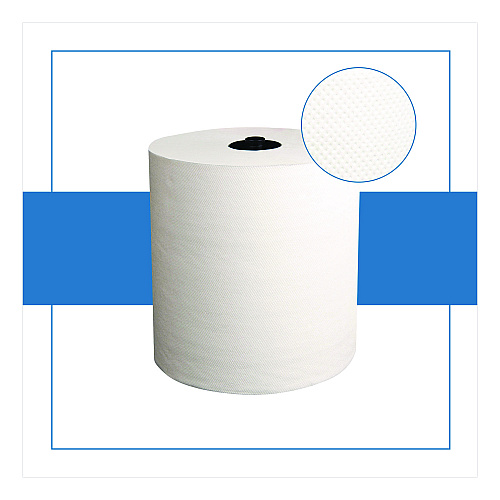 Papernet HyTech Seas Hardwound Roll Towel Heavenly Soft Standard, 1-Ply, 7.9" x 700 ft, White, 6/Carton (410113)
