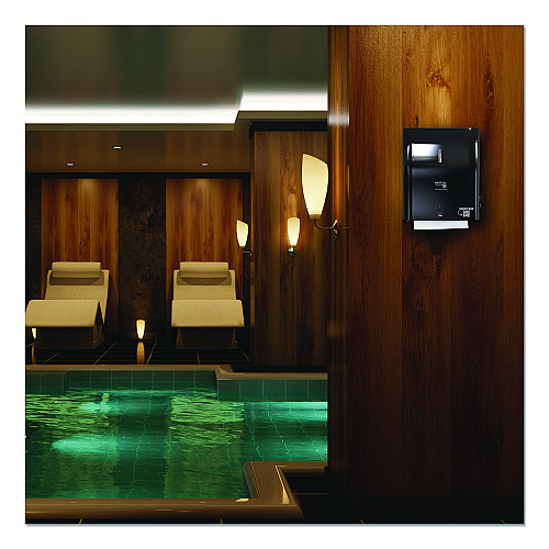 Papernet Hy Tech Towel Dispenser, Automatic, 11.8 x 9.8 x 14.2, Black (419483)