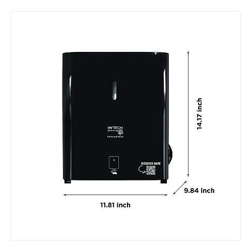 Papernet Hy Tech Towel Dispenser, Automatic, 11.8 x 9.8 x 14.2, Black (419483)