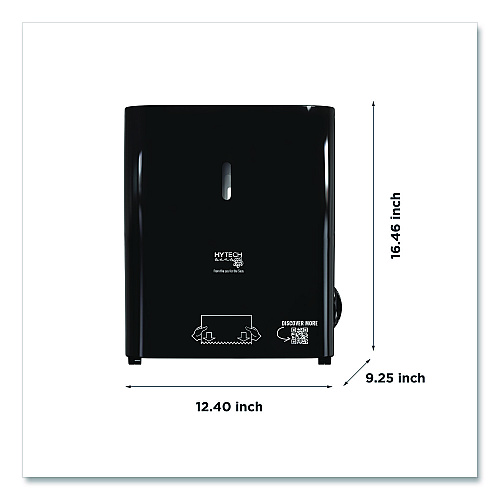 Papernet Hy Tech Towel Dispenser, Manual, 12.4 x 9.3 x 16.5, Black (419484)