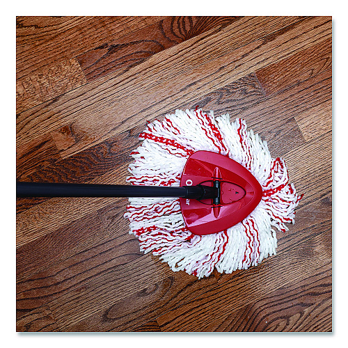 O-Cedar EZWring Deep Clean Refill, Patented Microfiber, Custom Size for EZ Wring Mop Systems, Red/White, 4/Carton (170500CT)