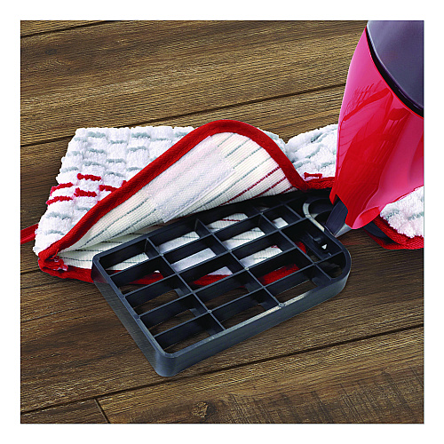 O-Cedar ProMist MAX Spray Mop, Red/White/Gray Microfiber Head, 48" Red/Black/Gray Plastic Handle, 4/Carton (173563CT)