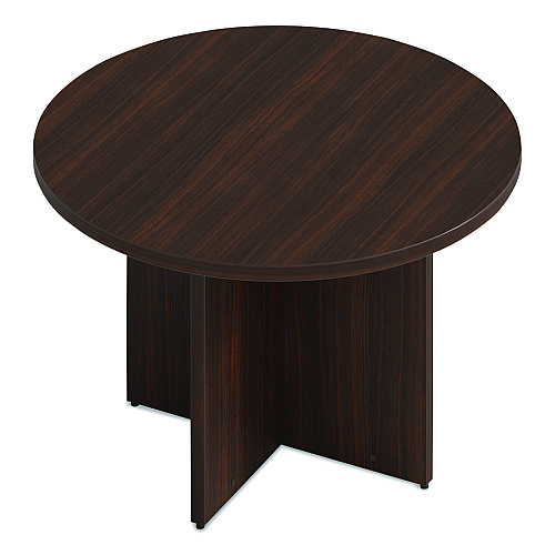 Alera Seville Round Conference Table, Round, 48" Diameter, Mahogany (SV4848MY)