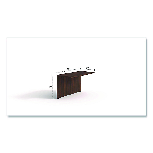 Alera Seville Series Bridge Return, 48w x 24d x 29h, Mahogany (SVBR4824MY)