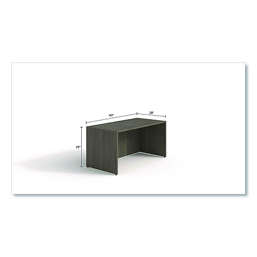 Alera Seville Series Desk Shell, 60" x 30" x 29", Walnut (SVDS6030WA)