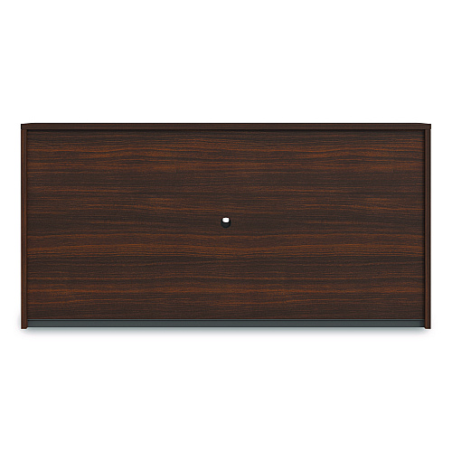 Alera Seville Hutch with Doors, 4 Compartments, 72w x 16d x 36h, Mahogany (SVH7236MY)