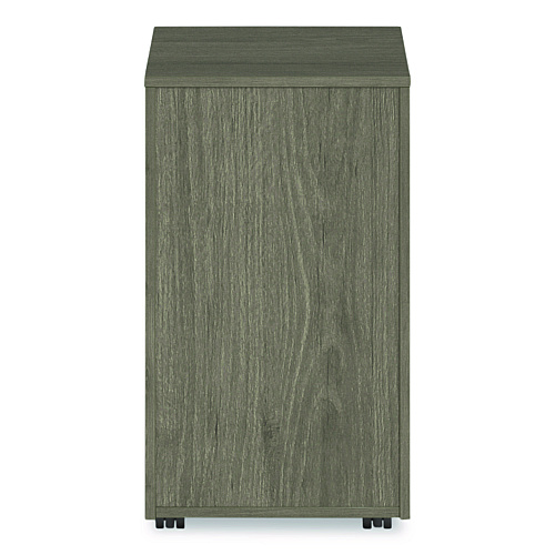 Alera Seville Series Mobile Pedestal, Left/Right, 3-Drawer: Box/Box/File, Legal, Walnut, 15" x 18" x 27" (SVMPBBFWA)