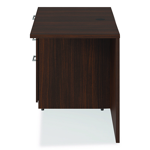 Alera Seville Series Desk Return with Pedestal, Left, 48" x 24" x 29", Mahogany (SVRLP4824MY)