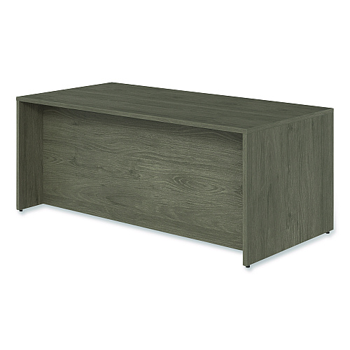 Alera Seville Series Single Pedestal Desk, Left Pedestal, 72" x 36" x 29", Walnut (SVSPL7236WA)