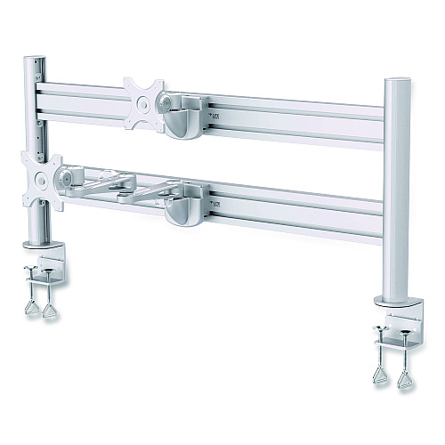 Tripp Lite Slat Rail with Posts for Slat Wall System for 32" TVs, 8.1w x 5.7d x 5.51h, Silver, Supports 33 lb (DMSWKITTAA)