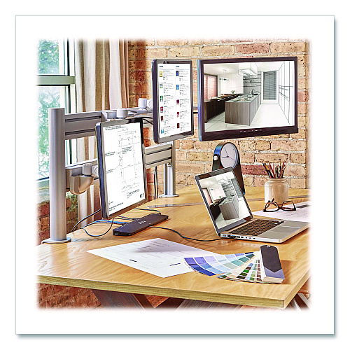 Tripp Lite Slat Rail for Slat Wall System for 32" TVs, 3.39w x 1.8d x 41h, Silver, Supports 33 lb (DMSWSLATTAA)