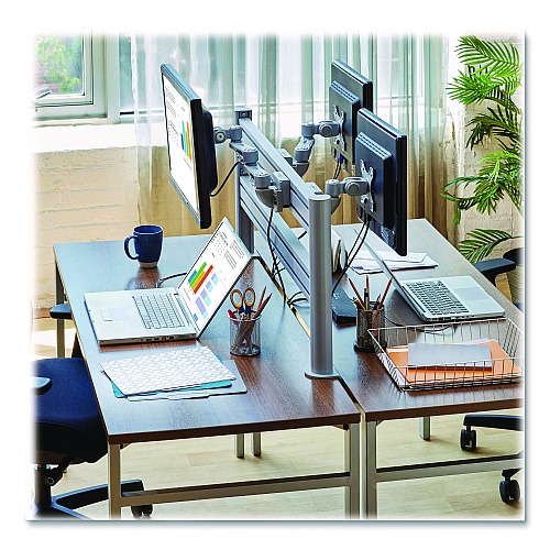 Tripp Lite Slat Rail for Slat Wall System for 32" TVs, 3.39w x 1.8d x 41h, Silver, Supports 33 lb (DMSWSLATTAA)