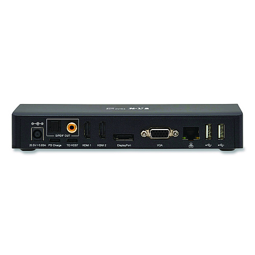 Tripp Lite Triple Display USB-C Dock, Displayport/HDMI/RJ45/USB/VGA, Black (U442ABDOCK9)