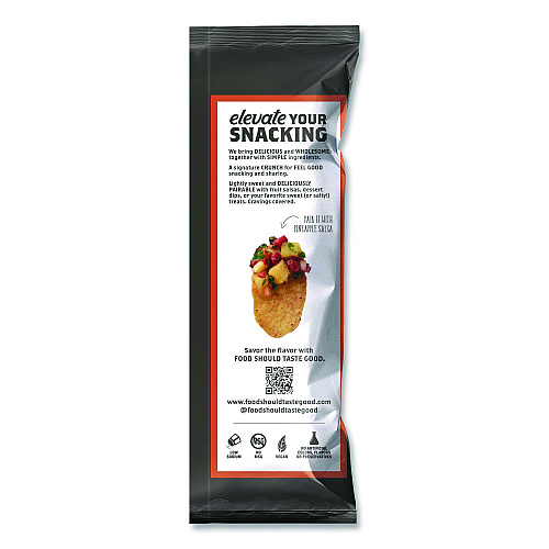 Food Should Taste Good Tortilla Chips, Sweet Potato with Sea Salt, 1.5 oz, 24/Carton (77612)