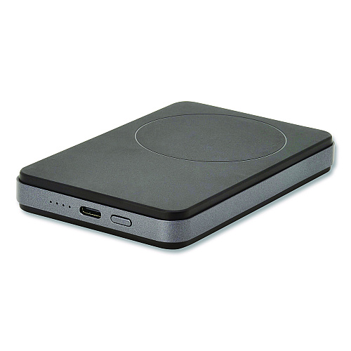 Tripp Lite Portable Wireless Magnetic Charging Power Bank, USB C, Black (UPB04K01CM)