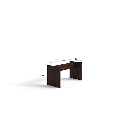 Alera Seville 96" Wide Conference Table Base, 50w x 22d x 28h, Mahogany (SV9648MYBS)