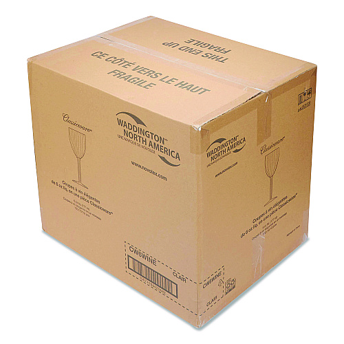 WNA Classicware One-Piece Stemware, 6 oz, Plastic, Clear, 100/Carton (CW6WINE)