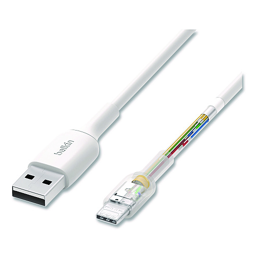 Belkin BOOST CHARGE USB-C to USB-A Cable, 3.3 ft, White, 2/Pack (CAB001BT1MWH)