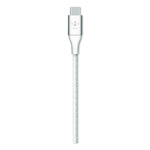 Belkin BOOST CHARGE Braided USB-C to USB-C Cable, 6.6 ft, White (CAB004BT2MWH)