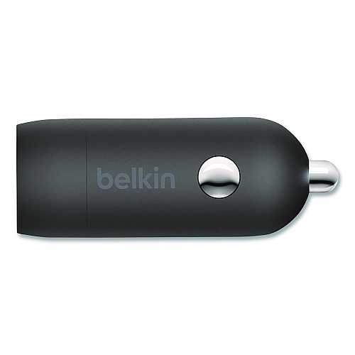Belkin BOOST CHARGE USB-PD Car Charger + USB-C to USB-C Cable, 30 W, USB-C, Black (CCA004BT1MBK)