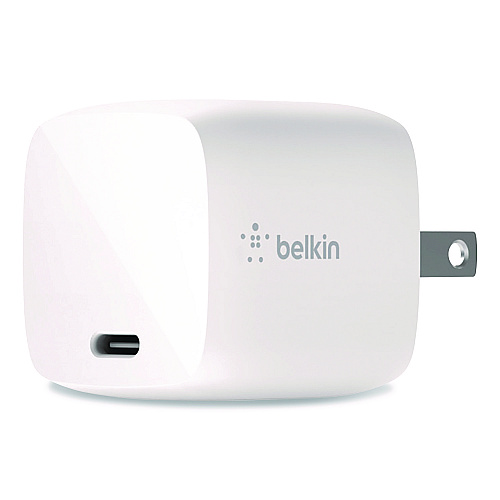 Belkin BOOST CHARGE USB-C PD 3.0 PPS Wall Charger + USB-C to Lightning Cable, White (WCA005DQ1MWH)