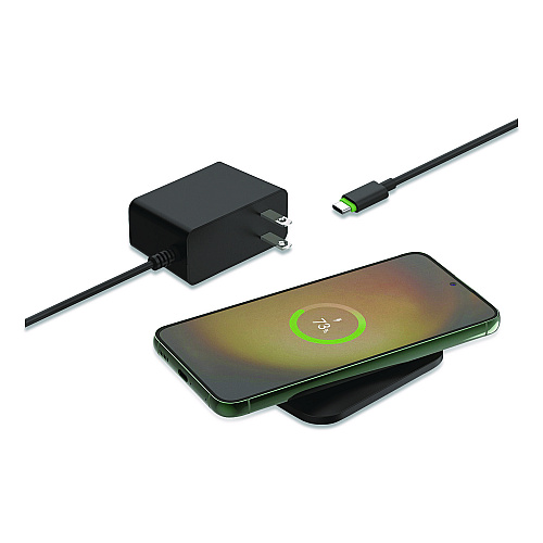 Belkin BOOST CHARGE Pro Universal Easy Align Wireless Charging Pad, Qi Wireless Charging, 15 W, Black (WIA007TTBK)