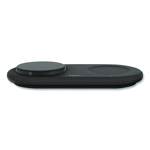 Belkin BOOST CHARGE Pro 2-in-1 Magnetic Wireless Charging Pad with Qi2, USB-C, 15 W, Black (WIZ021TTBK)