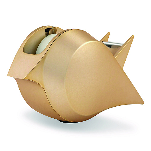Scotch Bird Desktop Tape Dispenser, 1" Core, Metallic Gold (C48BIRDG)