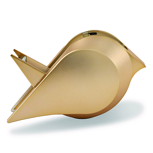 Scotch Bird Desktop Tape Dispenser, 1" Core, Metallic Gold (C48BIRDG)