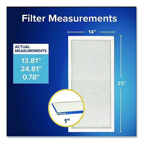 Filtrete High Performance Air Filter, 14 x 25, 4/Carton (UA044CA)