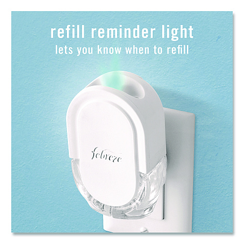 Febreze PLUG Air Freshener Warmer Starter Kit, Clear/White, with (2) Gain Original Refills (4166)