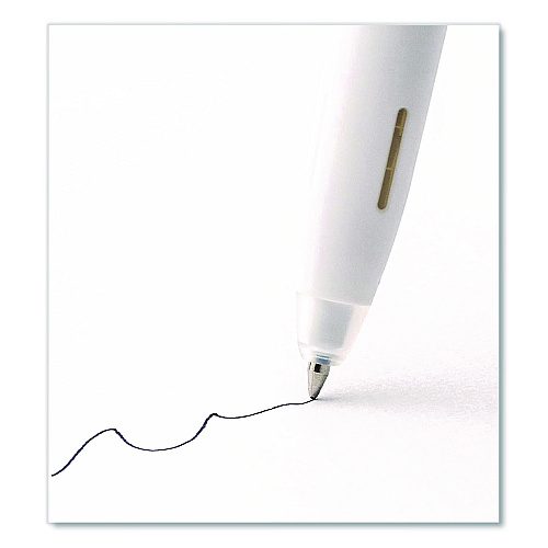 Zebra bLen Gel Pen, Medium 0.7 mm, Black; Blue Ink, White; Black Barrel, 6/Pack (49501)