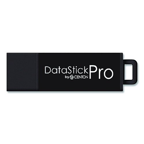Centon DataStick Pro USB 3.2 Type A Flash Drive, 64 GB, Black, 10/Pack (S1U3P664G10B)