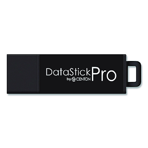 Centon DataStick Pro USB 3.0 Type A Flash Drive, 128 GB, Black, 5/Pack (S1U3P6128G5B)