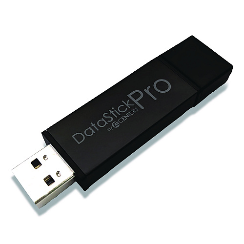 Centon DataStick Pro USB 3.2 Type A Flash Drive, 256 GB, Black (S1U3P6256G)