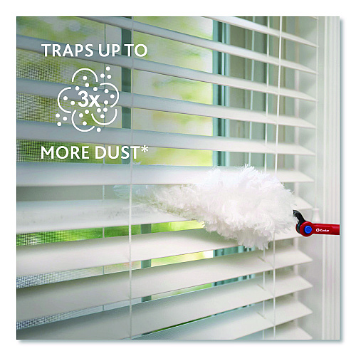 O-Cedar Flex and Catch Duster Heavy-Duty Refills, Polyester, White, 10/Pack (172170PK)