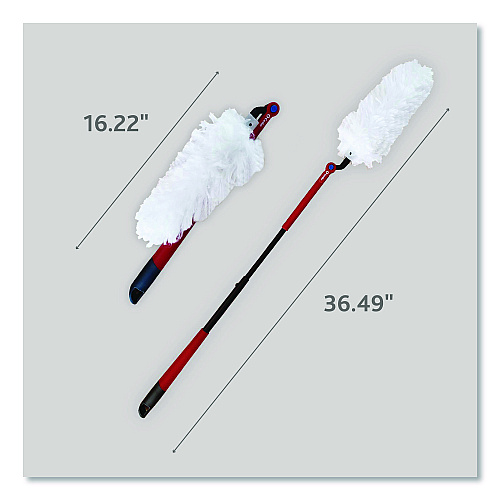 O-Cedar Flex and Catch Heavy-Duty Dusting Kit, 1 Duster Wand and 3 Refills, 6/Carton (172148CT)