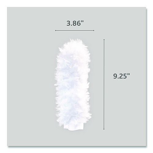 O-Cedar Flex and Catch Duster Heavy-Duty Refills, Polyester, White, 10/Pack, 4 Packs/Carton (172170CT)